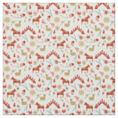 Tissu Scandi Christmas God Jul folk (Échantillon)