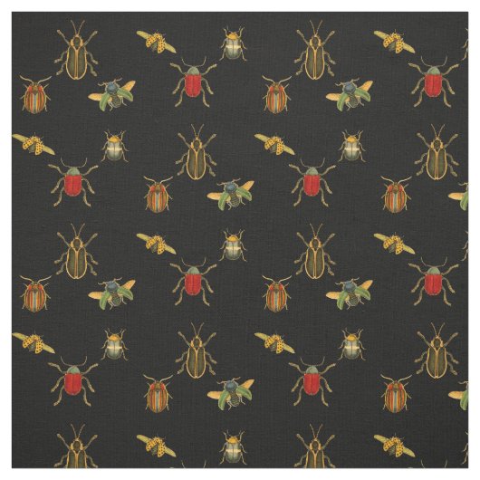 Tissu Scarabées vintages (Échantillon)