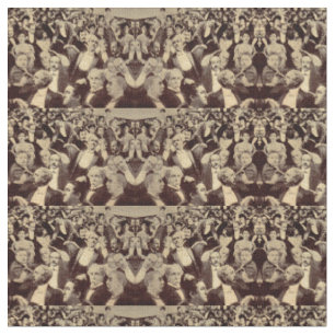Tissu scène de foule des années 1920