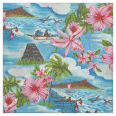 Tissu Scène hawaïenne (Échantillon)