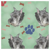 Tissu Schnauzer Portrait (Fermer)