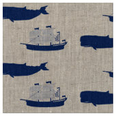 Tissu Schooner et baleine (Fermer)