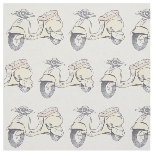 Tissu Scooter vintage (Échantillon)
