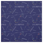 Tissu Scorpie Constellation Zodiaque (Échantillon)