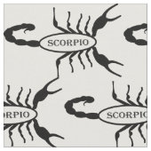 Tissu Scorpio noir Scorpion étoile (Fermer)