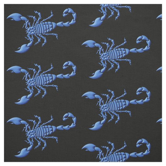 Tissu Scorpion bleu (Échantillon)