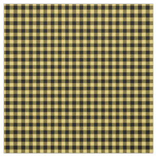 Tissu Scotland traditionnel plaid jaune et noir
