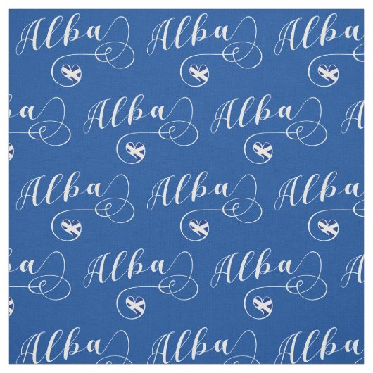 Tissu Scottish Flag Heart, Alba, Scots Gaelic (Échantillon)