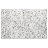 Tissu scribbles mathématiques (Yard)