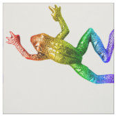 Tissu Sculpture de grenouille arc-en-ciel de SlipperyJoe (Échantillon)