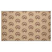 Tissu Sea Shell - marron et beige (Fat Quarter)
