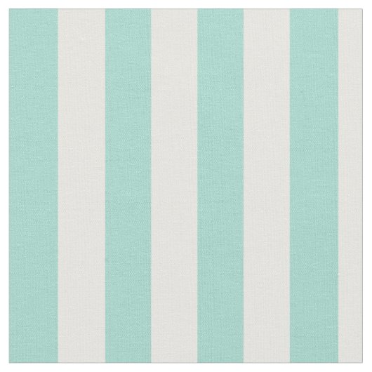 Tissu Seafoam et rayures verticales blanches (Fermer)