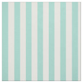 Tissu Seafoam et rayures verticales blanches (Échantillon)