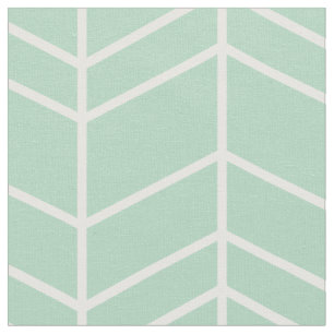 Tissu Seafoam Herringbone Chevron