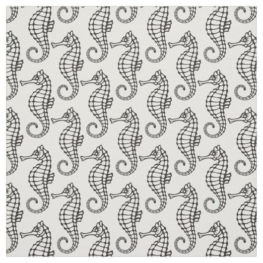 Tissu Seahorse Black (Échantillon)