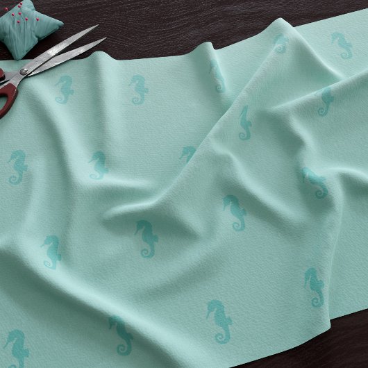Tissu Seahorse Pattern Fabric