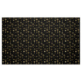 Tissu Seamless Pattern with Golden Keys (Fat Quarter)