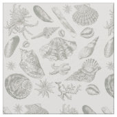 Tissu Seashell Soft Antique Art Beach Shops (Fermer)