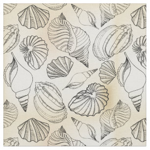 Tissu Seashells Beach House Nautique