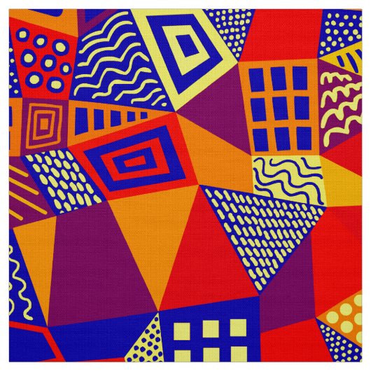 Tissu Segmenté Abstrait 070717 - Couleurs 01 (Échantillon)