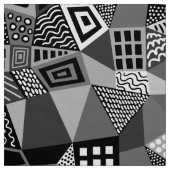 Tissu Segmenté Abstrait 070717 - Noir et blanc (Échantillon)