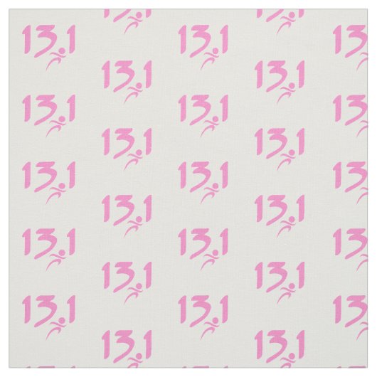 Tissu Semi-marathon 13,1 de rose (Échantillon)