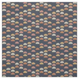 Tissu Semi motif géométrique de cercle