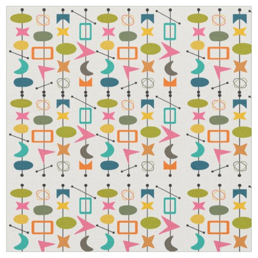 Tissu Semi-Siècle des brochettes modernes (Fermer)