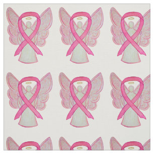 Tissu Sensibilisation rose Ruban Cancer du sein Ange tis