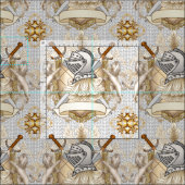Tissu Sepia knight Shield (Carreau)