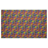 Tissu sergé de coton géométrique foncé (Fat Quarter)