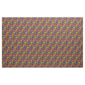 Tissu sergé de coton géométrique foncé (Yard)