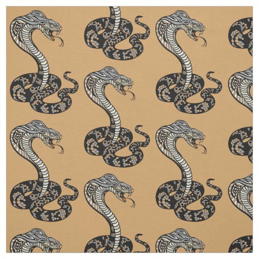 Tissu serpent de cobré (Échantillon)