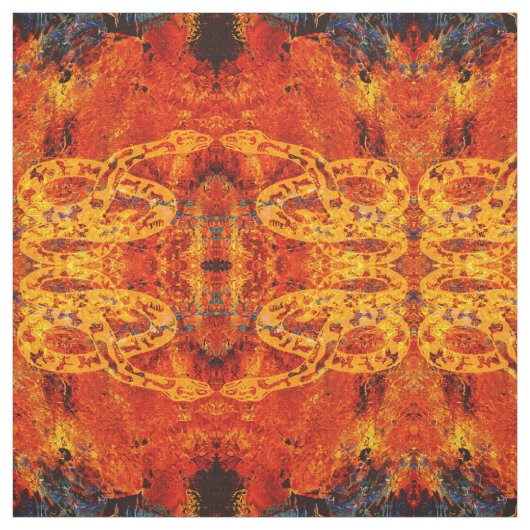 TISSU SERPENT DU FEU ! (Échantillon)