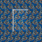 Tissu serpent graphique électrique bleu (Carreau)