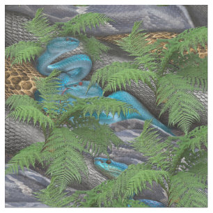Tissu Serpents doux et sournois