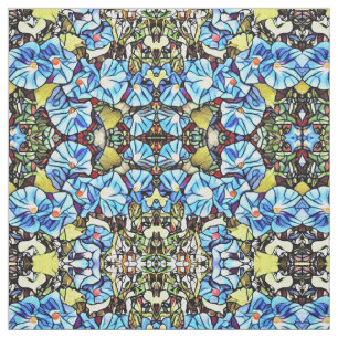 Tissu - SG Blue Morning Glories