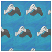 Tissu Shadow Camel on Blue (Fermer)