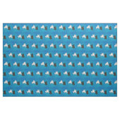 Tissu Shadow Dog on Blue (Fat Quarter)