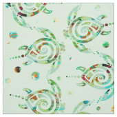 Tissu Shamanic Sea Turtle seamless pattern + your backg. (Échantillon)
