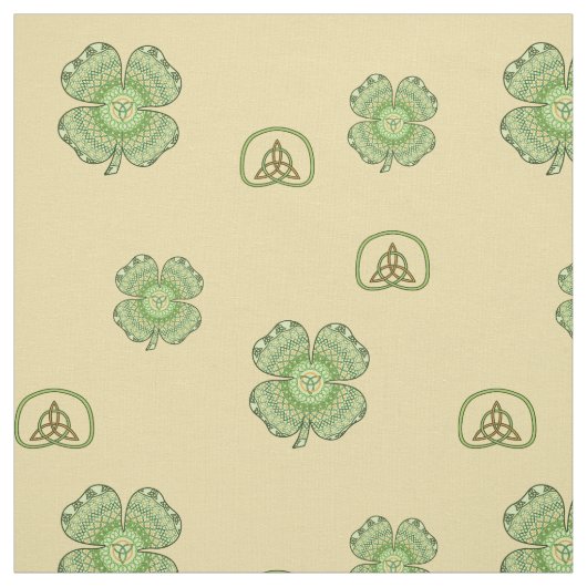 Tissu Shamrock celtique (Échantillon)
