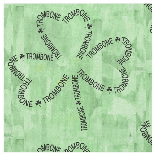 Tissu Shamrock de texte Trombone (Fermer)