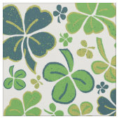 Tissu Shamrock de trèfle vert Motif Saint Patrick`s Day (Fermer)
