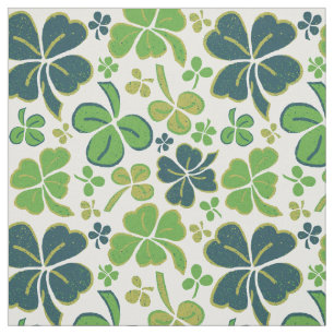 Tissu Shamrock de trèfle vert Motif Saint Patrick`s Day