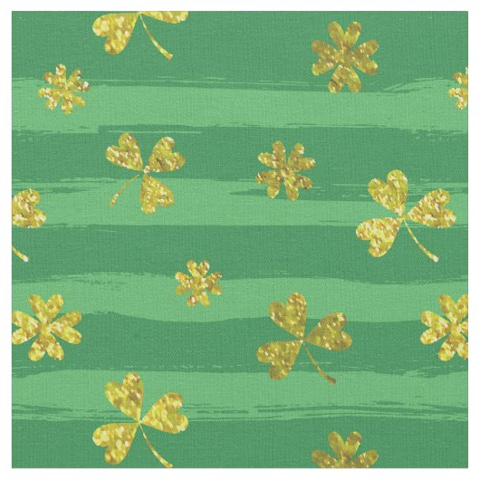 tissu shamrock doré st patrick (Fermer)