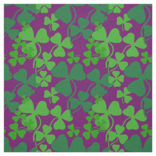 Tissu Shamrock irlandais, pourpre/prune, copie 4 de
