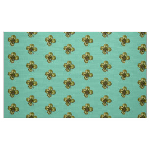 TISSU SHAMROCK IRLANDAIS VERT DU JOUR DE ST PATRICK