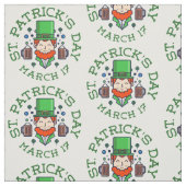 Tissu shamrock leprechaun (Échantillon)