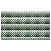 Tissu Shamrock, vert et blanc sur terrain grisé (Fat Quarter)