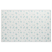Tissu Shells Starfish Sun Fun Texte Turquoise ID918 (Fat Quarter)